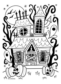 Haunted house coloring pages for adults Robin banx porn