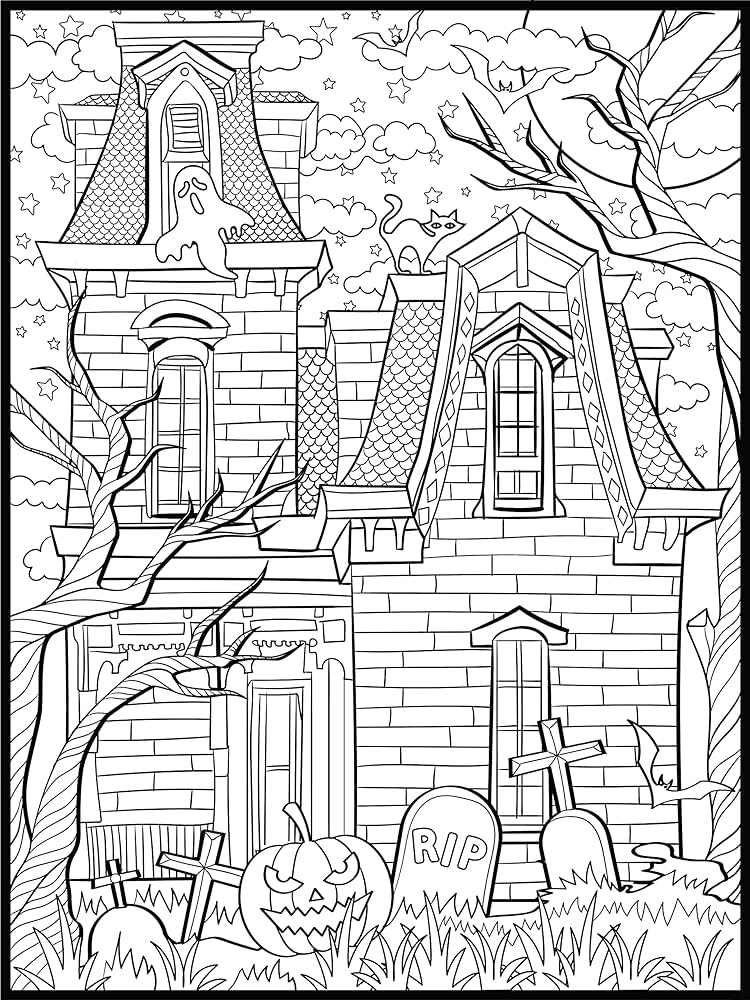 Haunted house coloring pages for adults Baby alien threesome porn