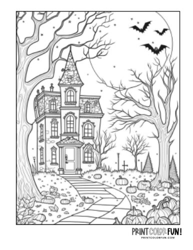 Haunted house coloring pages for adults Mavis dracula porn games