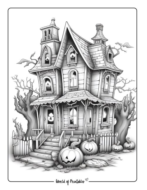 Haunted house coloring pages for adults Dark web links for porn