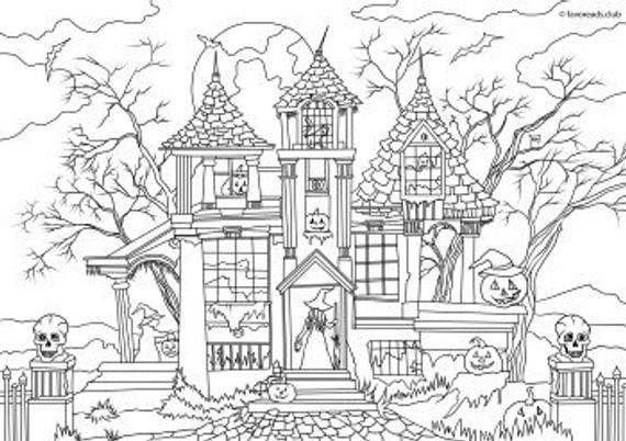 Haunted house coloring pages for adults Mtf transformation porn game