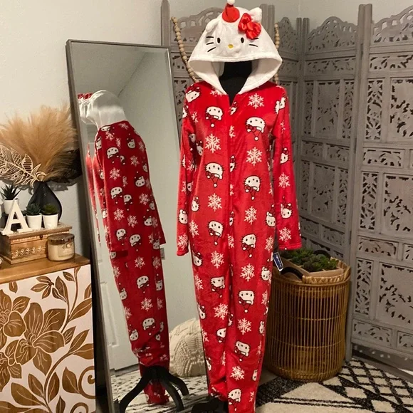 Hello kitty onesie pajamas for adults Brutal mature anal