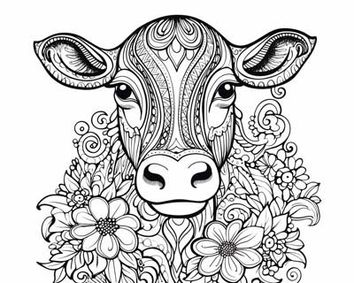Highland cow coloring pages for adults Granny anal bbc