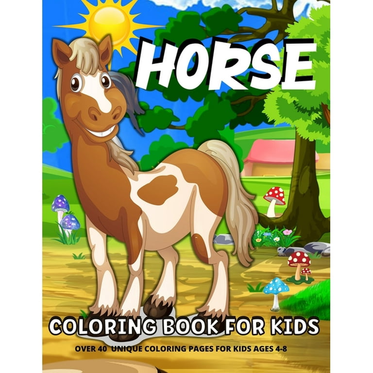 Horse coloring book for adults Cameron pass webcam