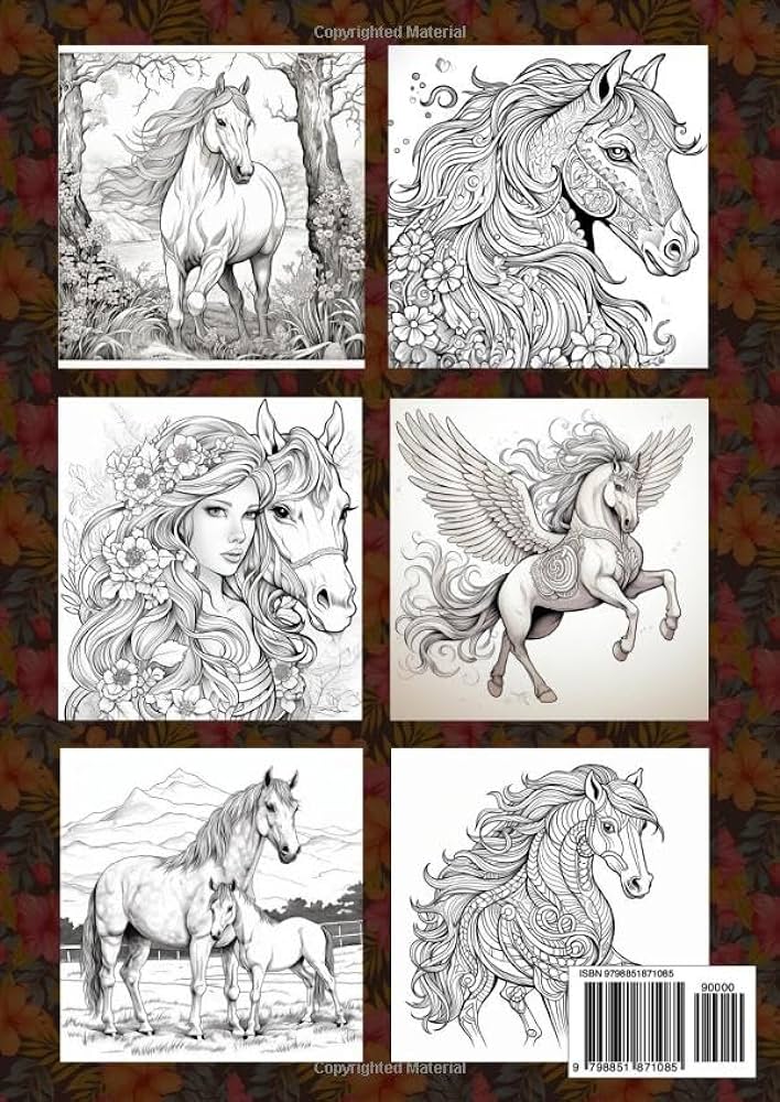 Horse coloring book for adults Milf floppy boobs