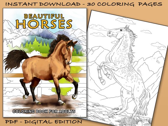 Horse coloring book for adults Altyazili porn
