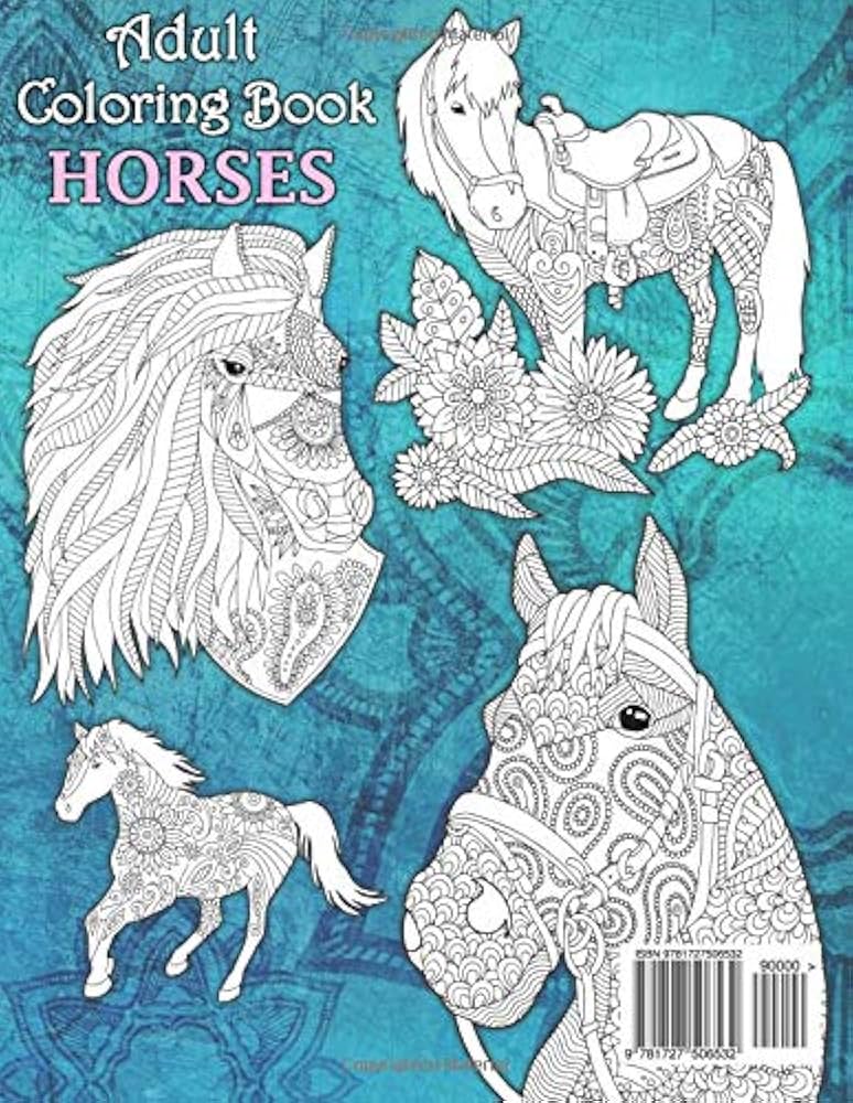 Horse coloring pages for adults pdf Teacher threesom