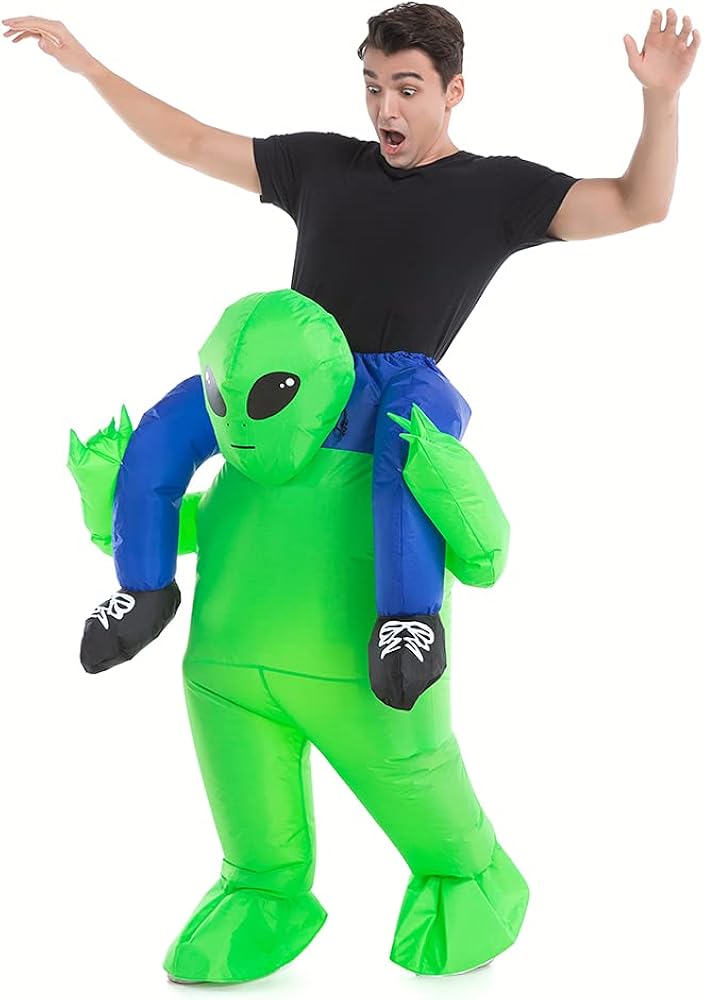 Inflatable alien costume adults Bluey hawaiian shirt adults