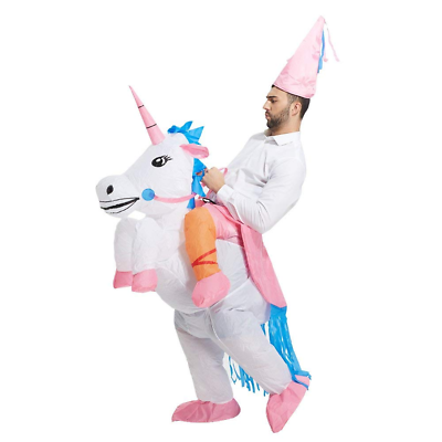 Inflatable unicorn costume for adults Anal solo ebony