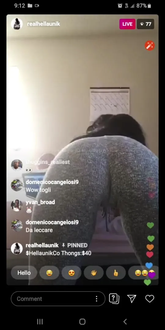 Instagram live twerk porn Old ebony porn