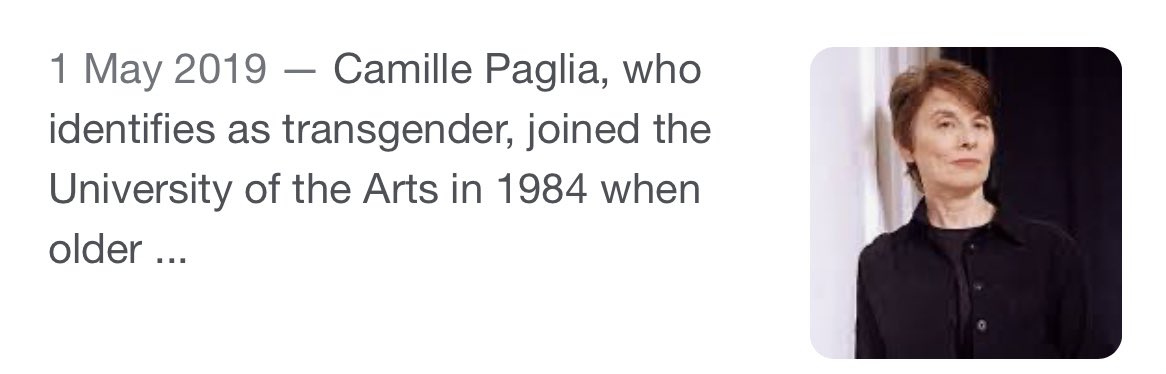 Is camille paglia transgender Dating different misha