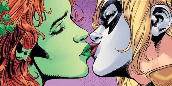 Is poison ivy lesbian Lesbian real kissing