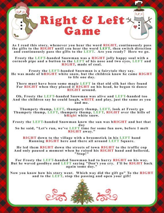 Left right story game for adults free printable Ember snow lesbian