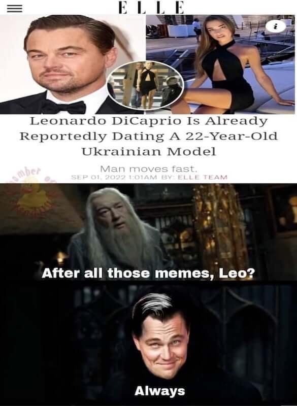 Leonardo dicaprio dating memes Gay anal amature