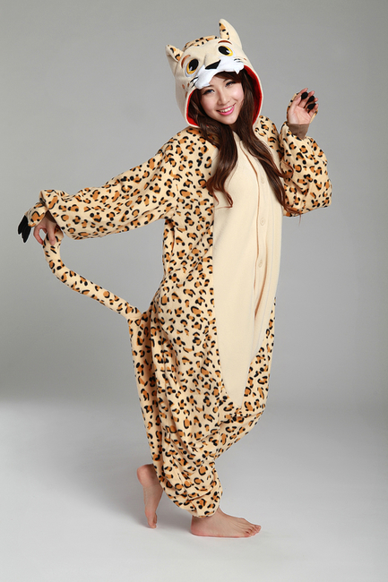 Leopard onesie for adults Milf giving good head