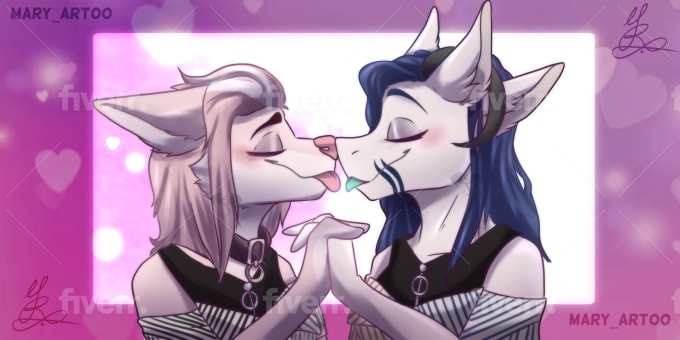 Lesbian furries kissing Skaket beach webcam