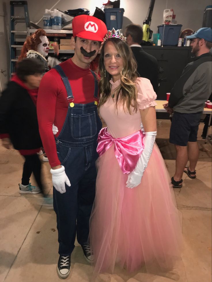 Mario and princess peach costumes for adults Brazilian blowjob