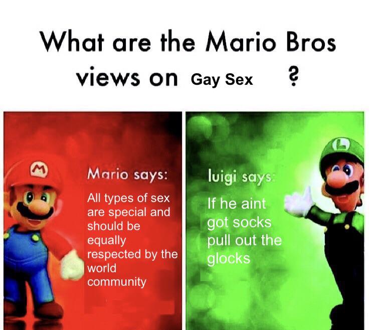 Mario brothers gay porn Claudia alende porn