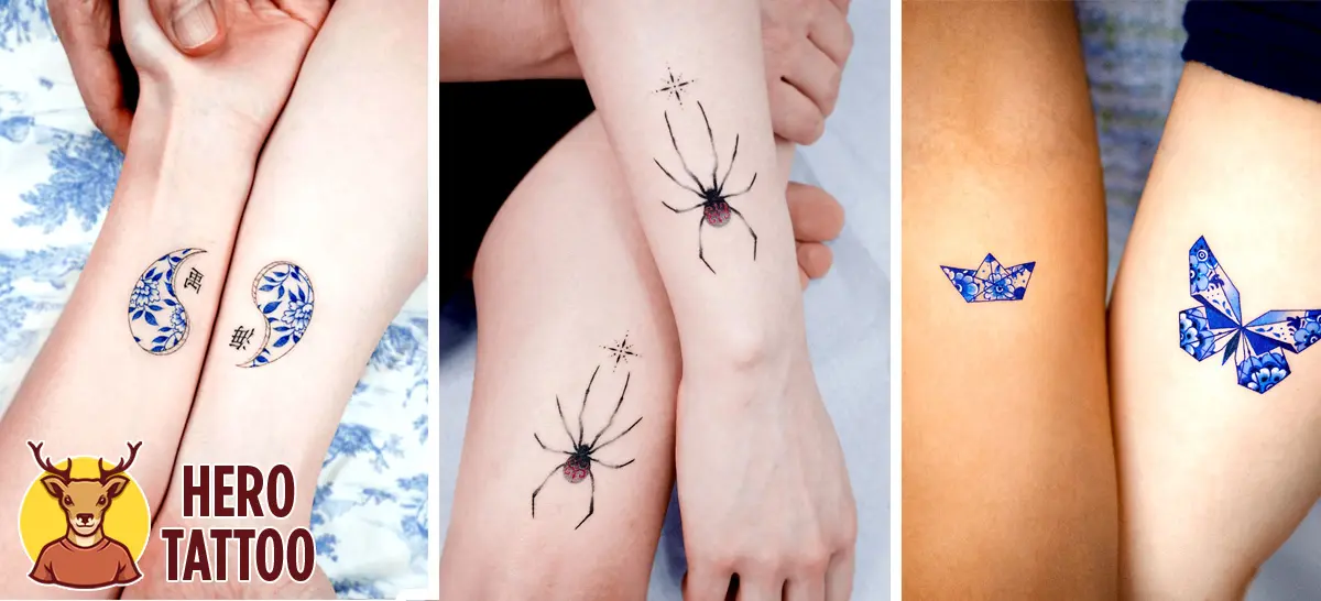 Matching lesbian tattoos Large adult fairy wings