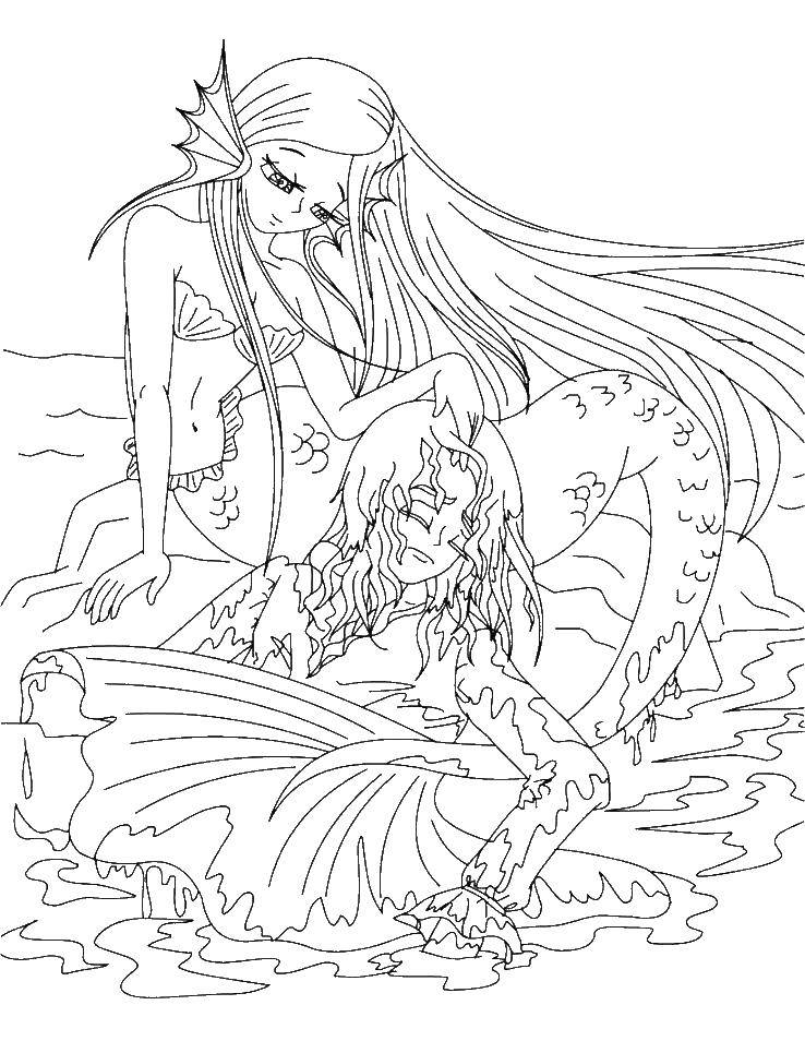 Mermaid siren coloring pages for adults Angelina armani porn