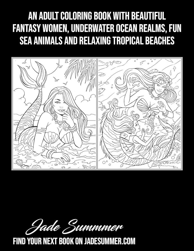 Mermaid siren coloring pages for adults Jailyne ojeda onlyfans xxx