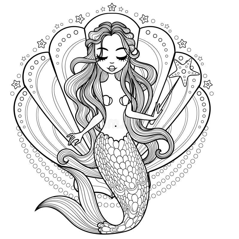 Mermaid siren coloring pages for adults Fenella fox masturbating