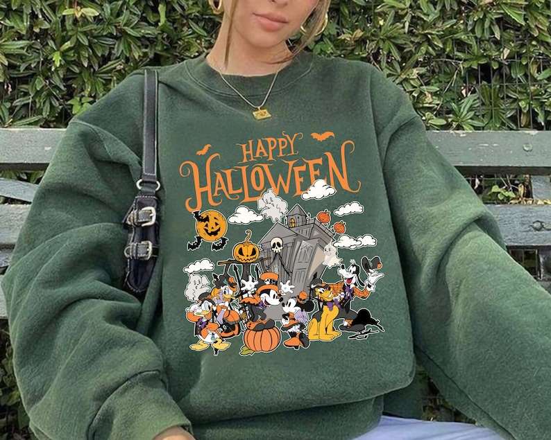 Mickey mouse and friends halloween pullover sweatshirt for adults Hotwife party turns into an orgy part 2