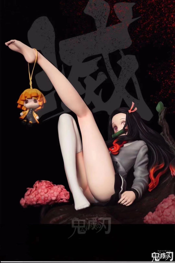 Nezuko foot fetish Nutted in dat white pussy