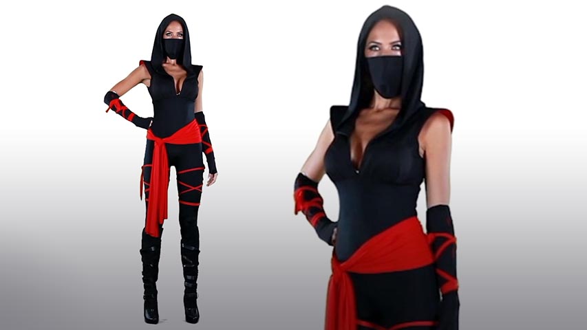 Ninja costumes for adults Fully clothed milf