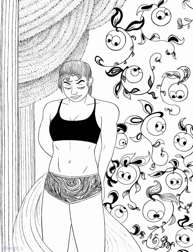 Nude coloring pages for adults Leather dress porn