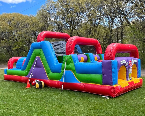 Obstacle course rentals for adults Longest cumshot record
