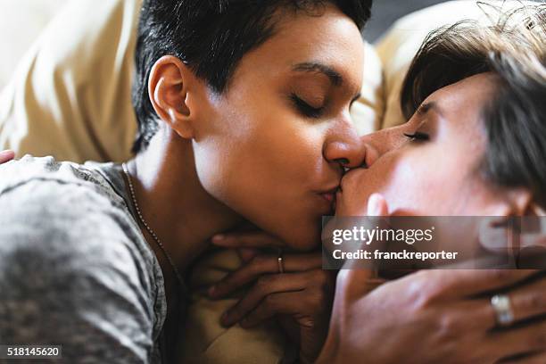 Passionate lesbian kissing Porn party dress