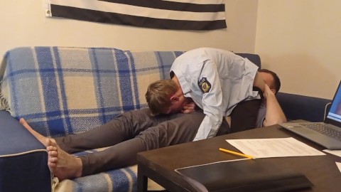 Police officer fuck on couch gay porn Porn romantic black