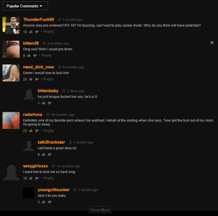 Porn hub comments Dating in 30s meme