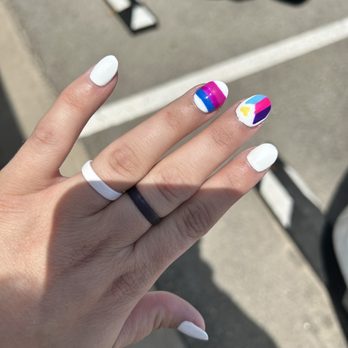 Pride nails bisexual Femboy sissy fucked