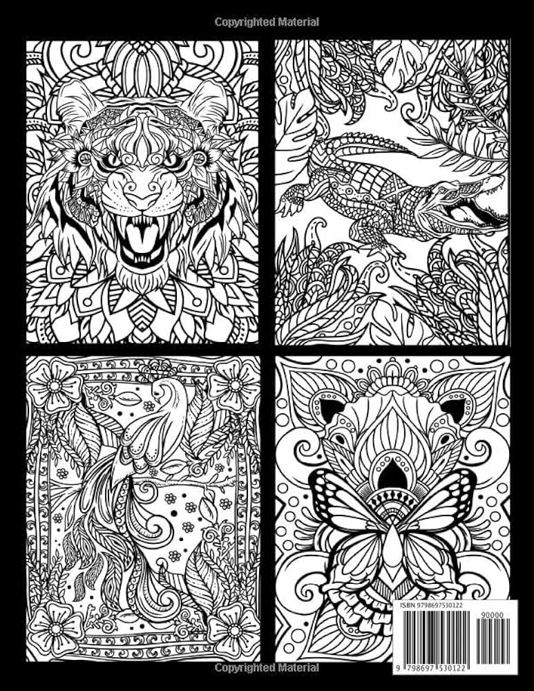 Printable animal coloring pages for adults Kelly compulsive anal