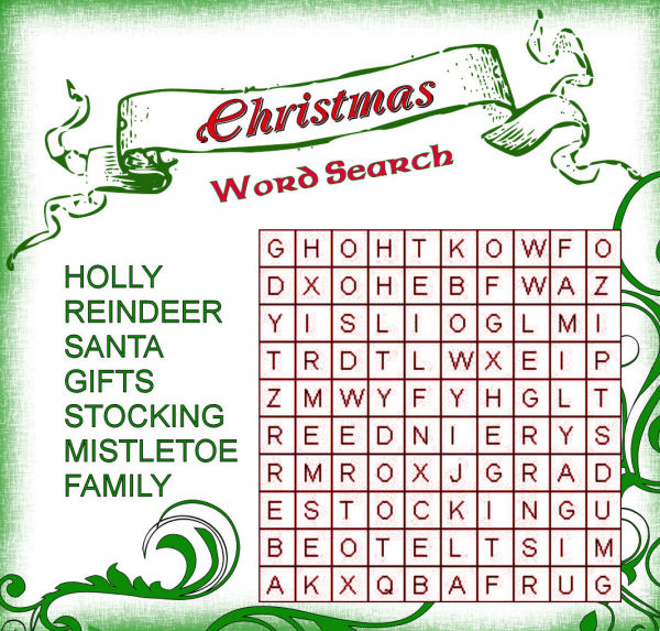 Printable christmas word search puzzles for adults Adult randoseru