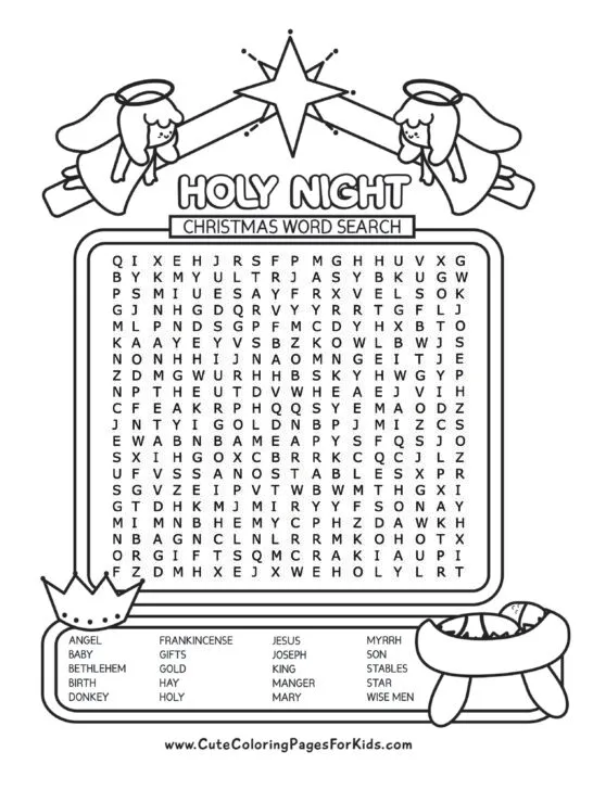 Printable christmas word search puzzles for adults Levi x eren porn