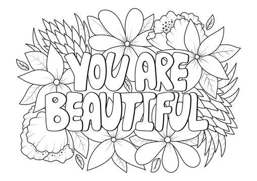 Printable quote coloring pages for adults Yorkie sweater for adults