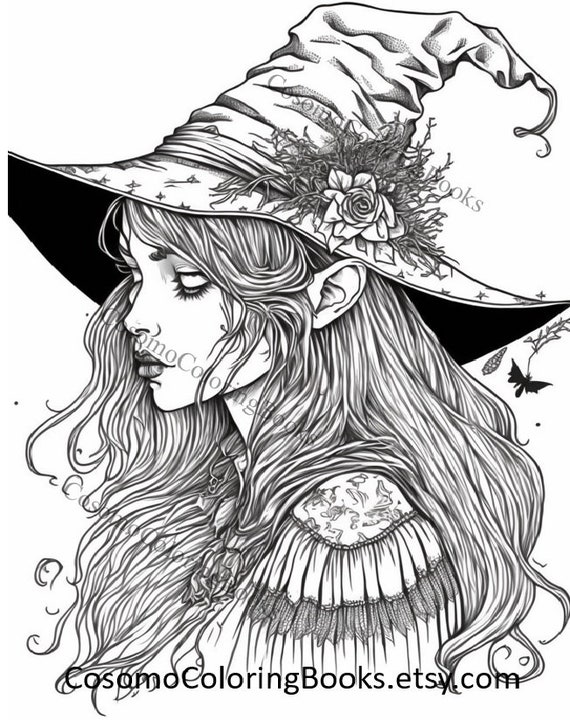Printable witch coloring pages for adults Escort girl cincinnati