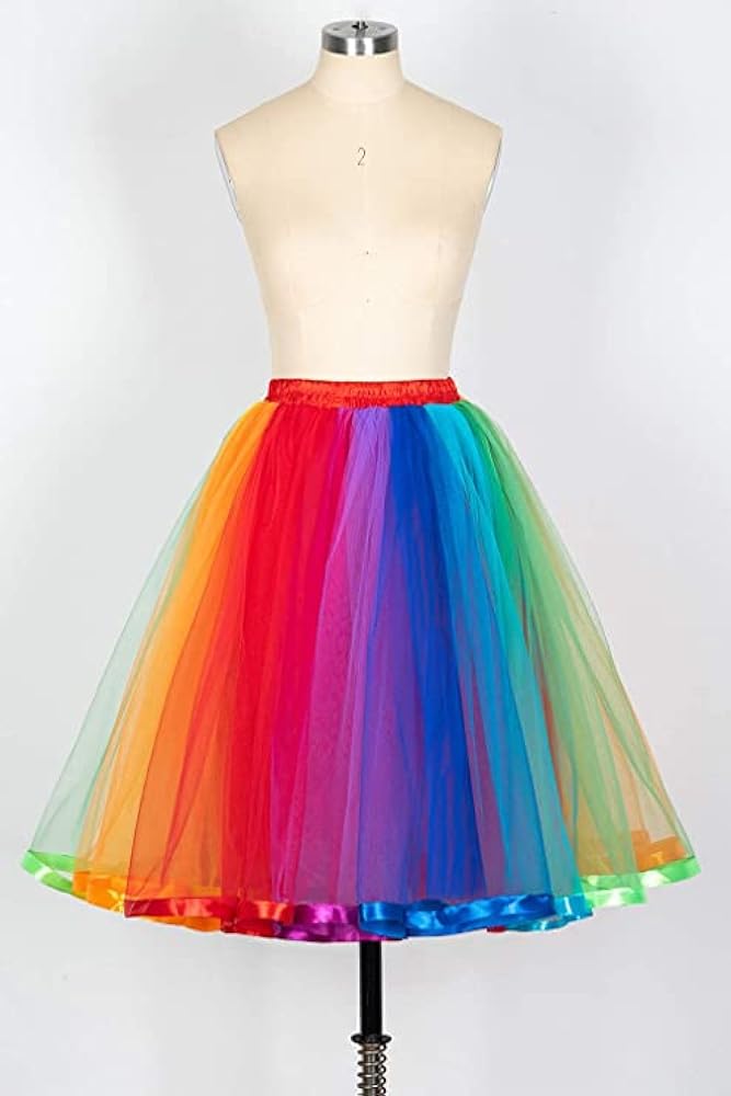 Rainbow tutu skirt adult Leah shorty porn