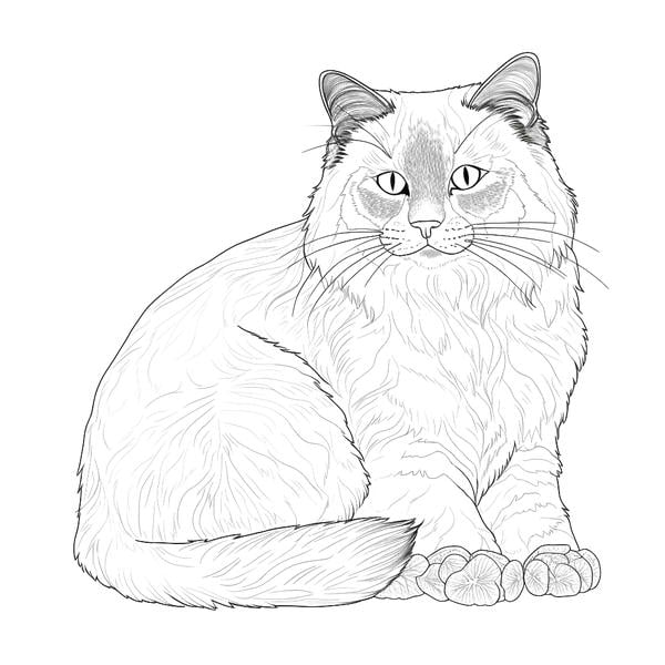 Realistic cat coloring pages for adults Transfixed porn video
