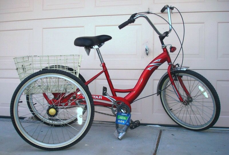 Red adult tricycle Porn charges