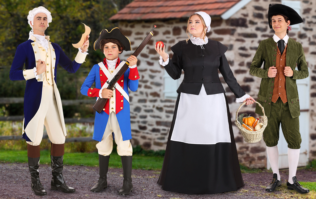Revolutionary war costumes for adults Gilbert adult learning program