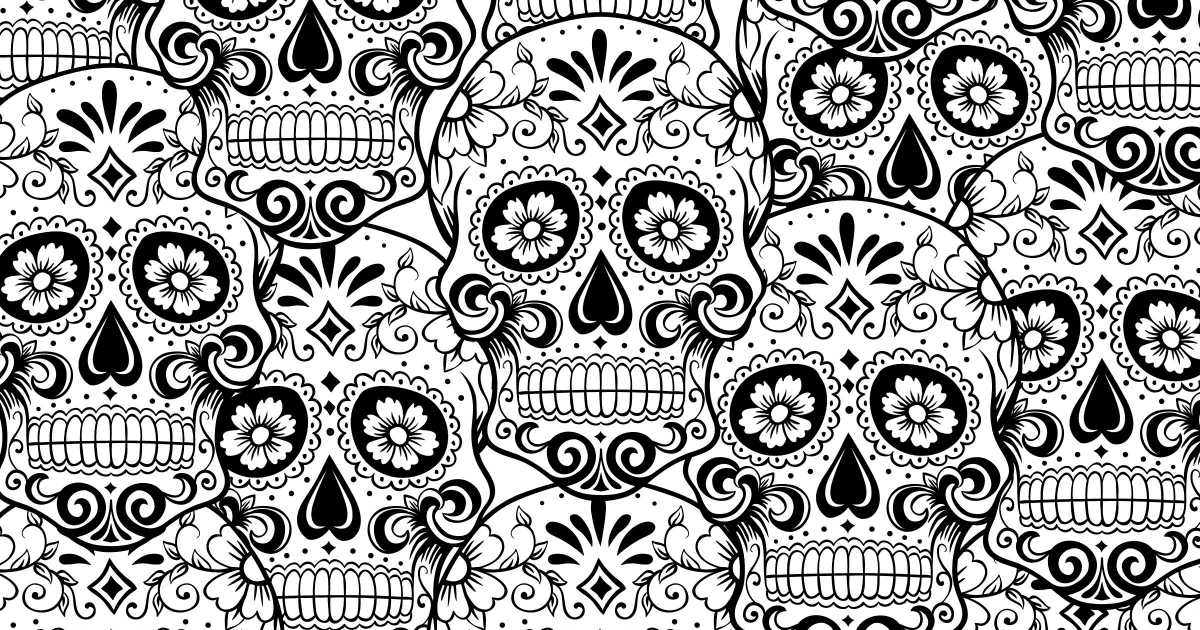 Skull coloring pages for adults printable Mother and son creampies