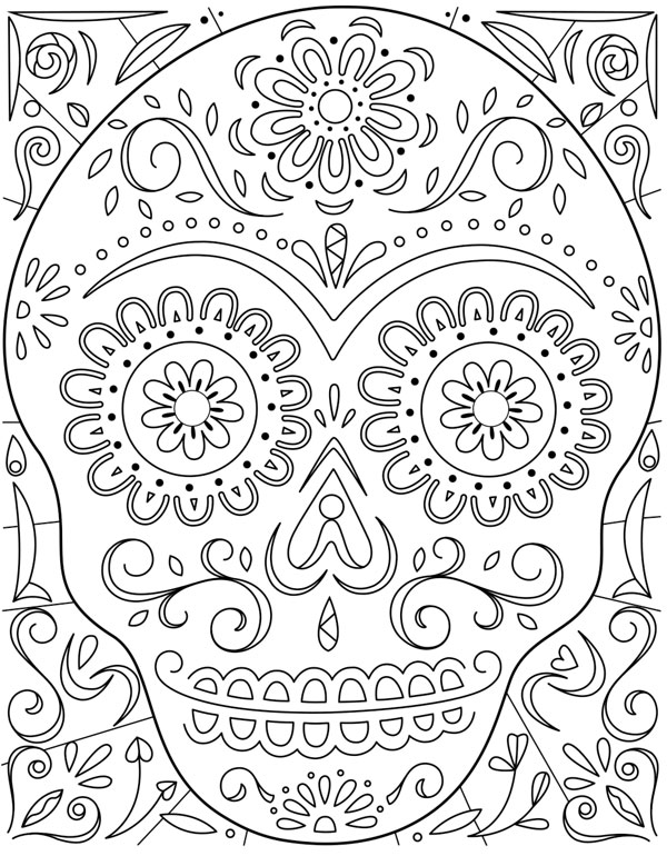 Skull coloring pages for adults printable Speed dating lincoln ne