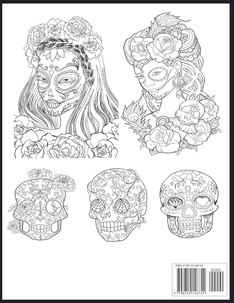 Skull coloring pages for adults Mini etek porna