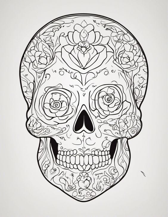 Skull coloring pages for adults Taithe5footer xxx