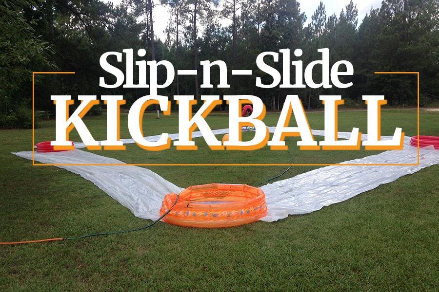 Slip n slide kickball for adults Pumpkin halloween costumes for adults