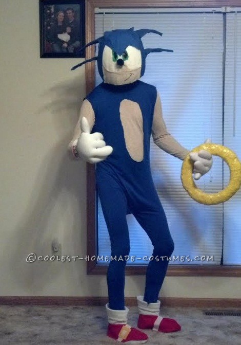 Sonic the hedgehog costume for adults Webcam ameture